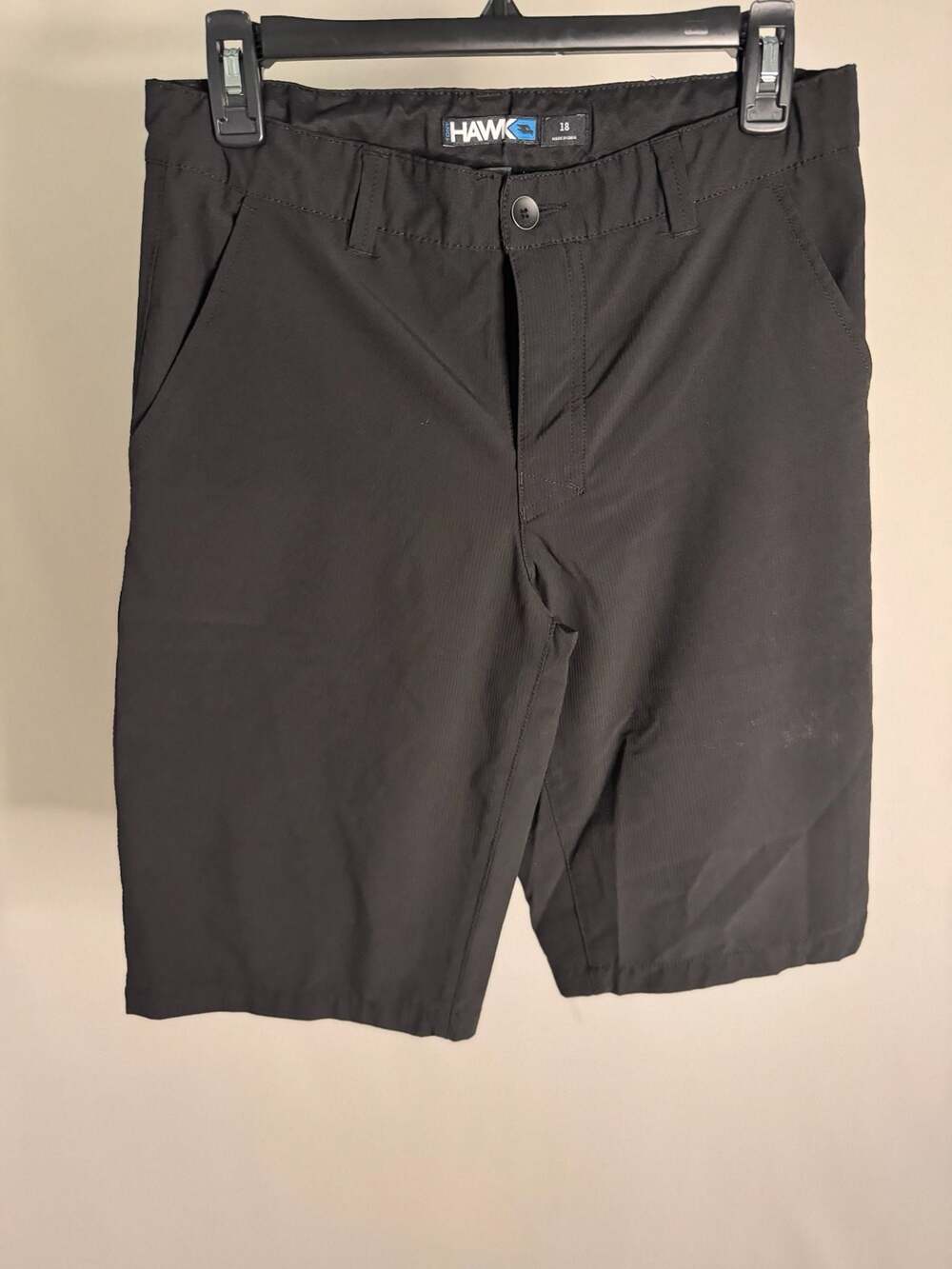 Tony Hawk Boys Black Ripstop Performance Shorts Size 18